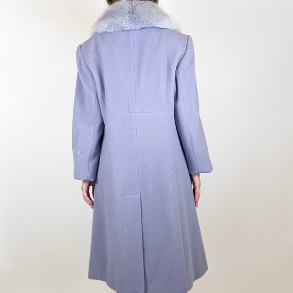Vintage 60s Pastel Purple Genuine Fur Coat - Picture 3 of 7